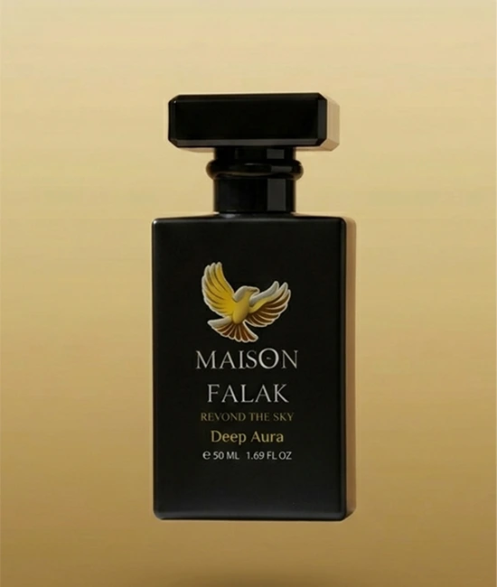 Luxury perfume collection with elegant bottles displayed on white background