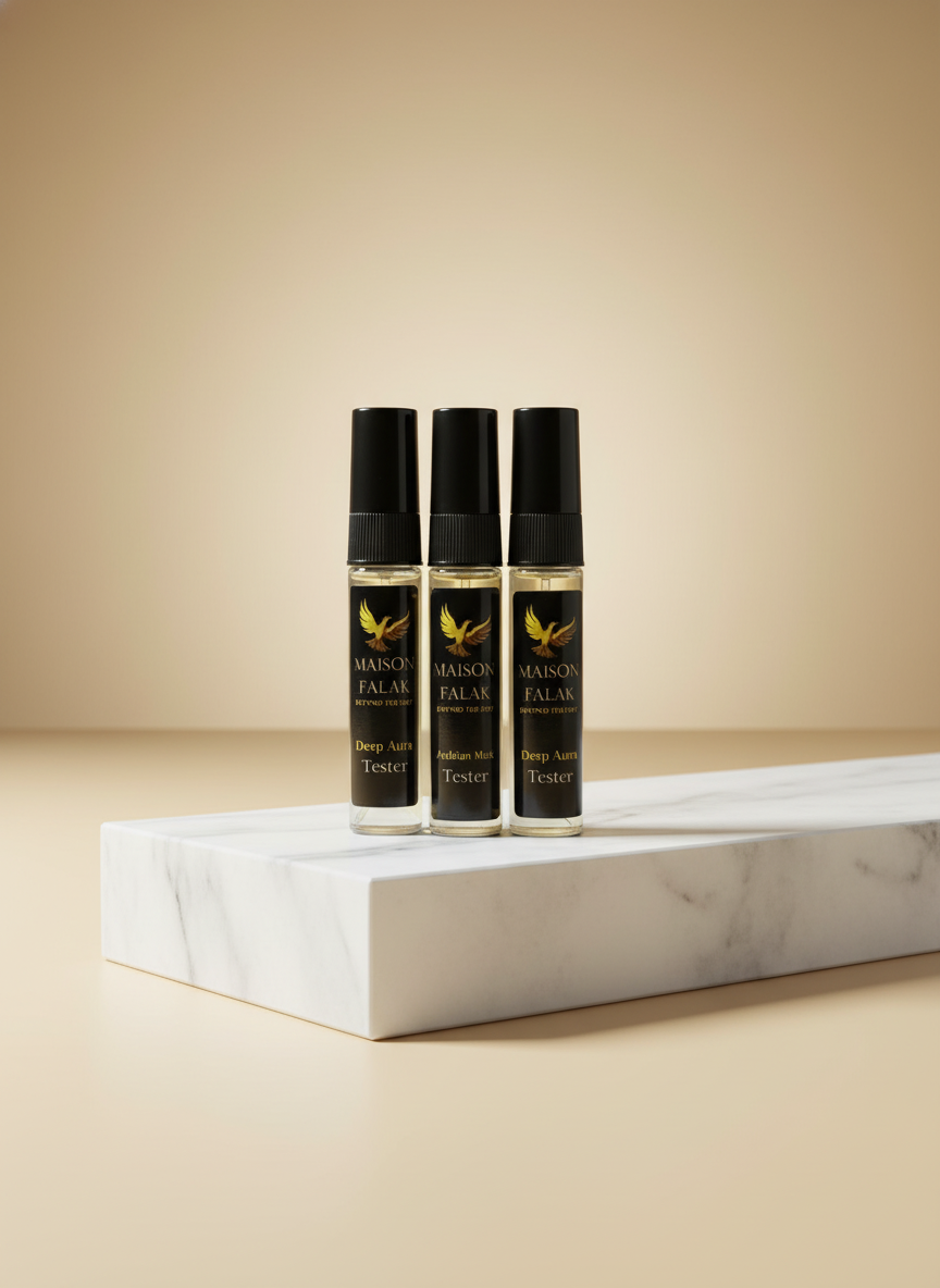 pack of three perfume testers